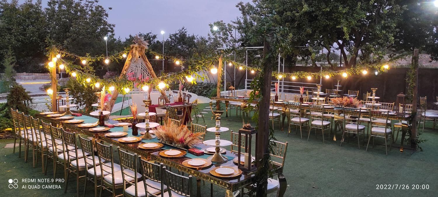 تشریفات مجالس اجاره باغ،باند میز صندلی دیزاین|خدمات پذیرایی، مراسم|صدرا-فارس, |دیوار