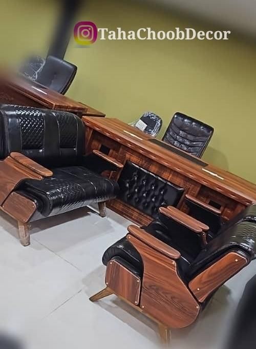 مبل اداری مدل M01/میزمدیریت/صندلی گردان چرخدارفایل|دفتر کار|شهرکرد, |دیوار