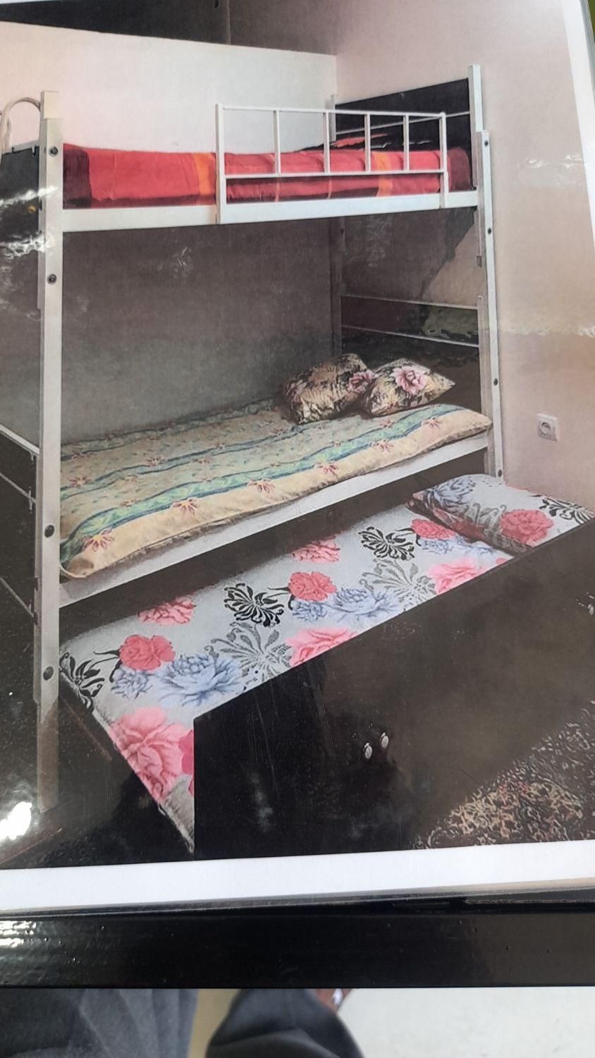 تختخواب سه نفره مهمان میزبان (دوطبقه )(یکنفره)|تخت و سرویس خواب|مشهد, رسالت|دیوار