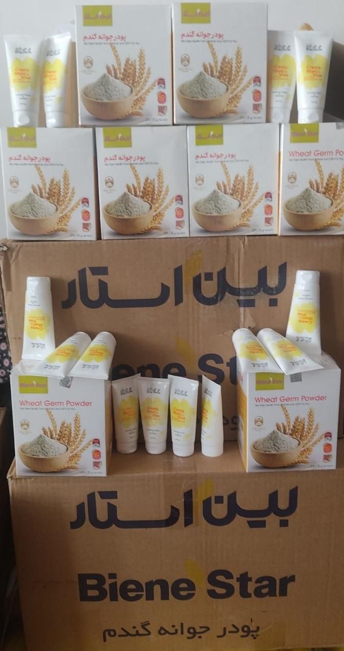 پودر جوانه گندم بین استار (چاقی صورت) اصلی|خوردنی و آشامیدنی|قم, باسکول|دیوار