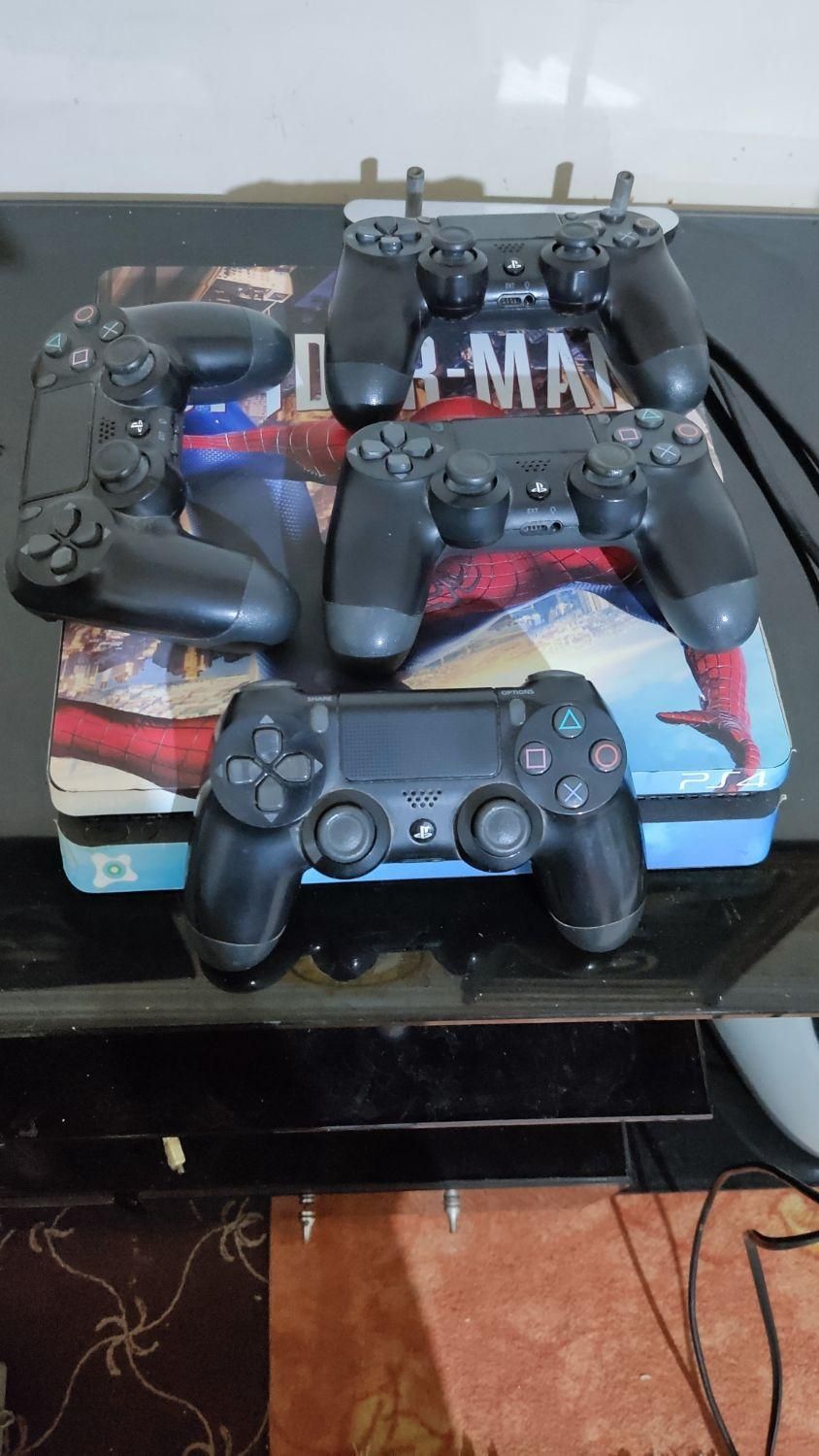 پلی استیشن ps4 slim  ۴|کنسول، بازی ویدئویی و آنلاین|تهران, قاسم‌آباد|دیوار