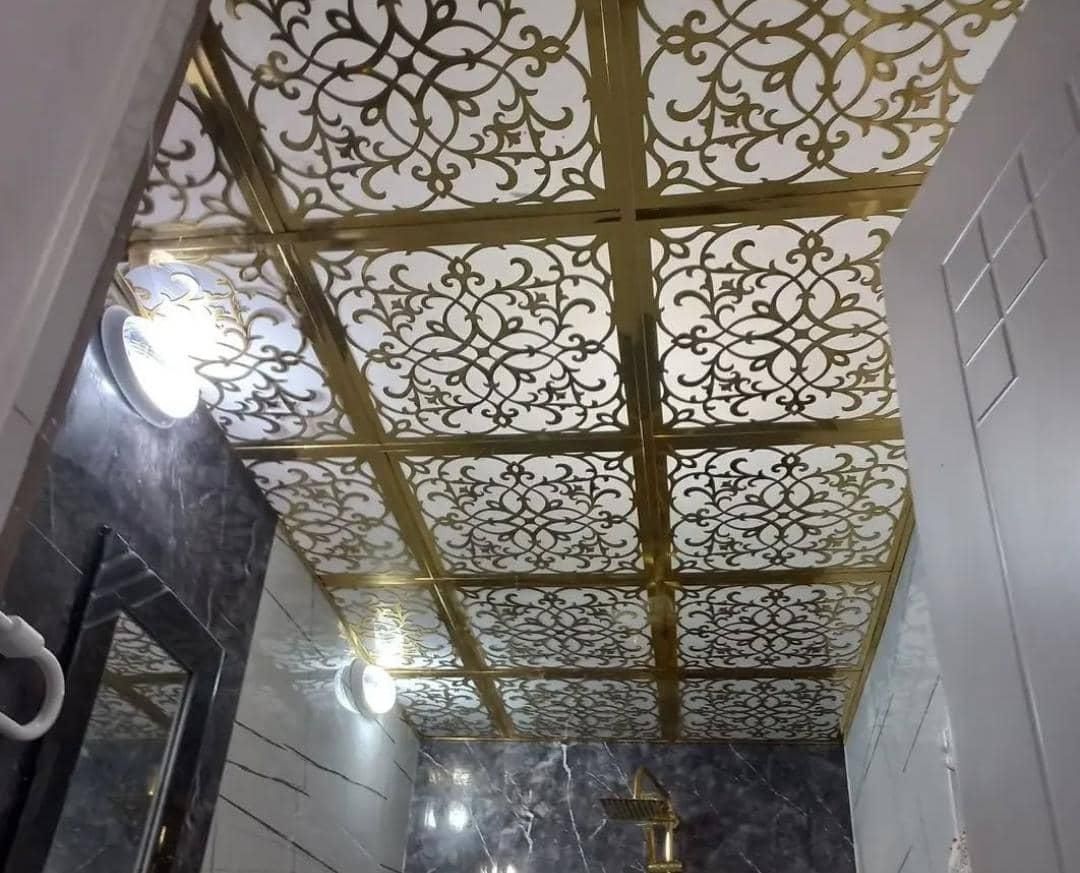 بازسازی نقاشی کاغذد قرنیز‌قاب پارکت ترمو ماربل سقف|خدمات پیشه و مهارت|کرج, گلشهر|دیوار