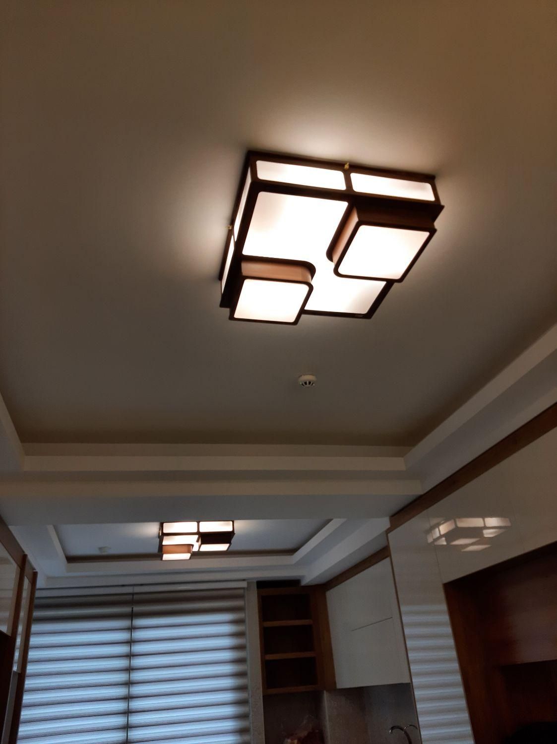 لوستر چوبی سقفی مدل رویال سایز ۴۰|لوستر و چراغ آویز|تبریز, |دیوار