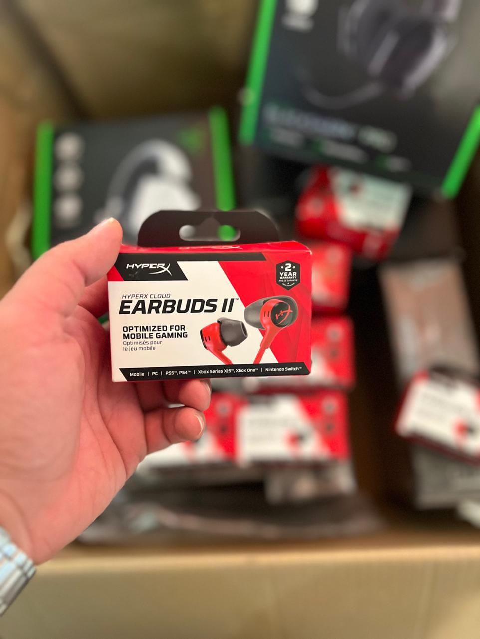هدفون گیمینگ هایپر ایکس hyperx cloud 2 earbuds|قطعات و لوازم جانبی رایانه|تهران, ونک|دیوار