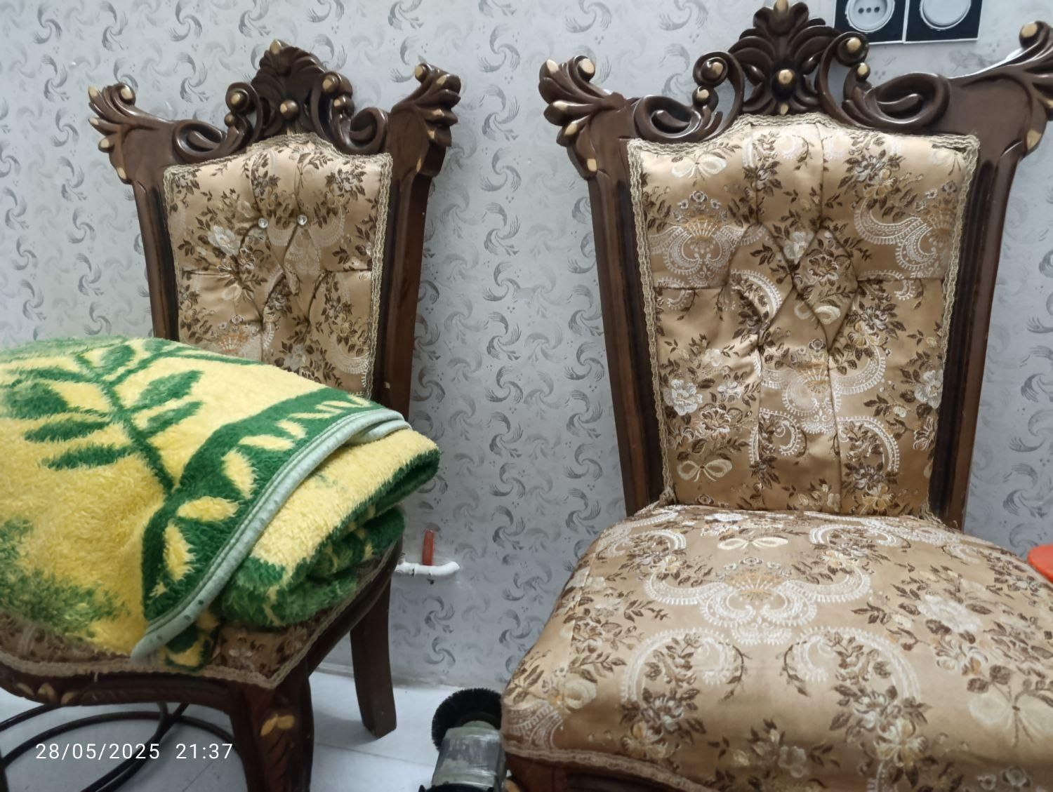 مبل۹نفره سلطنتی چوب راش|مبلمان خانگی و میز عسلی|رباط‌کریم, |دیوار
