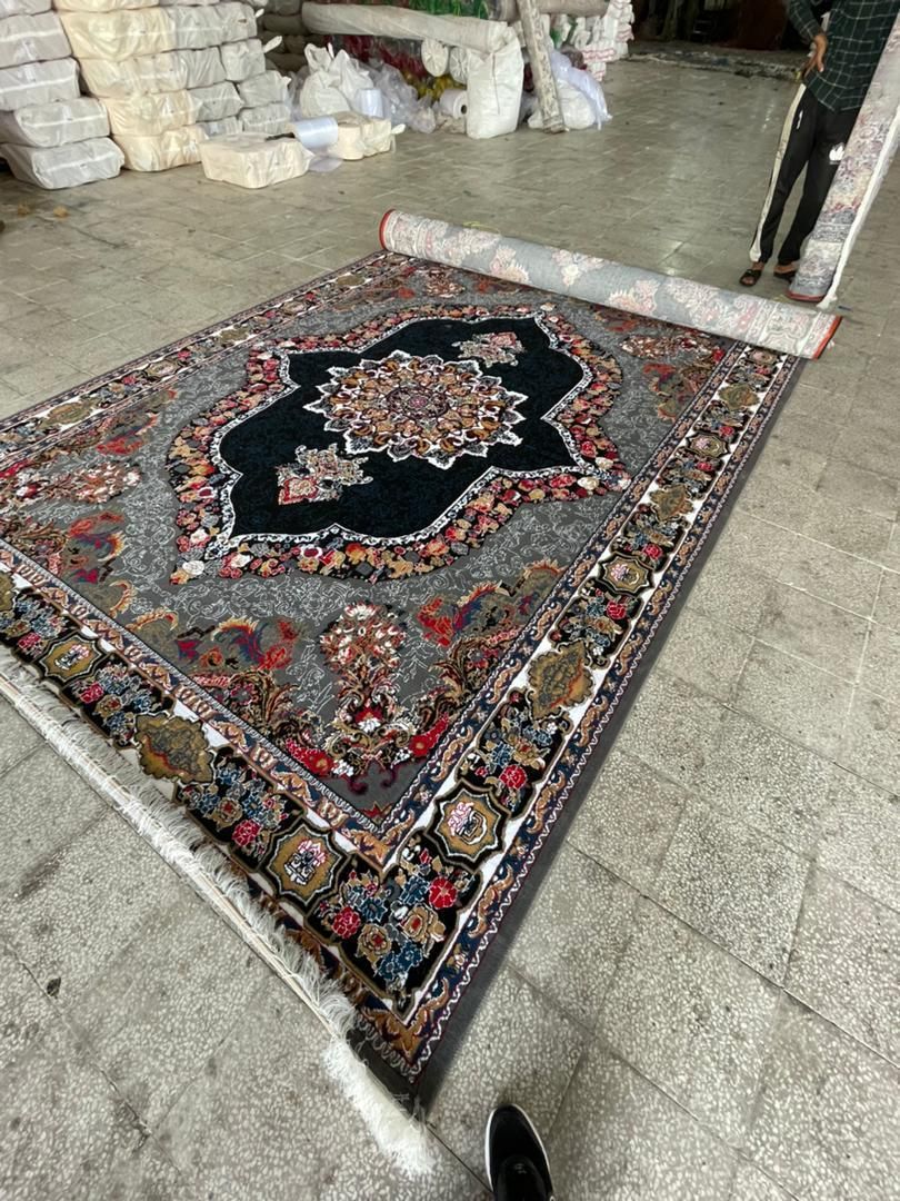 فرش الماس نقره ای بدون ترنج|فرش|کرمان, |دیوار