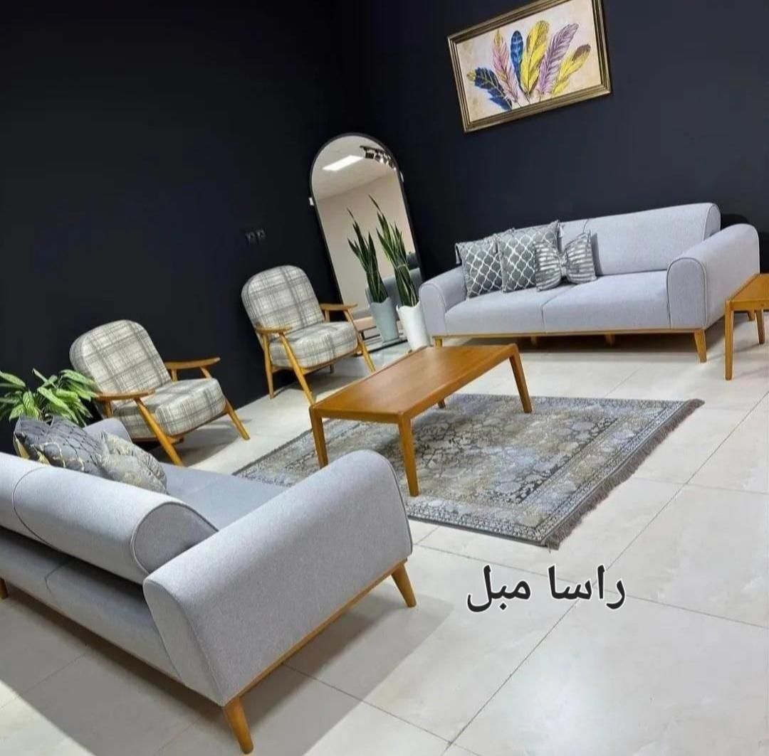 مبل مینیمال ۸ نفره.راسا مبل.اقساط.قسطی/لینا ۳۰۲|مبلمان خانگی و میز عسلی|همدان, |دیوار