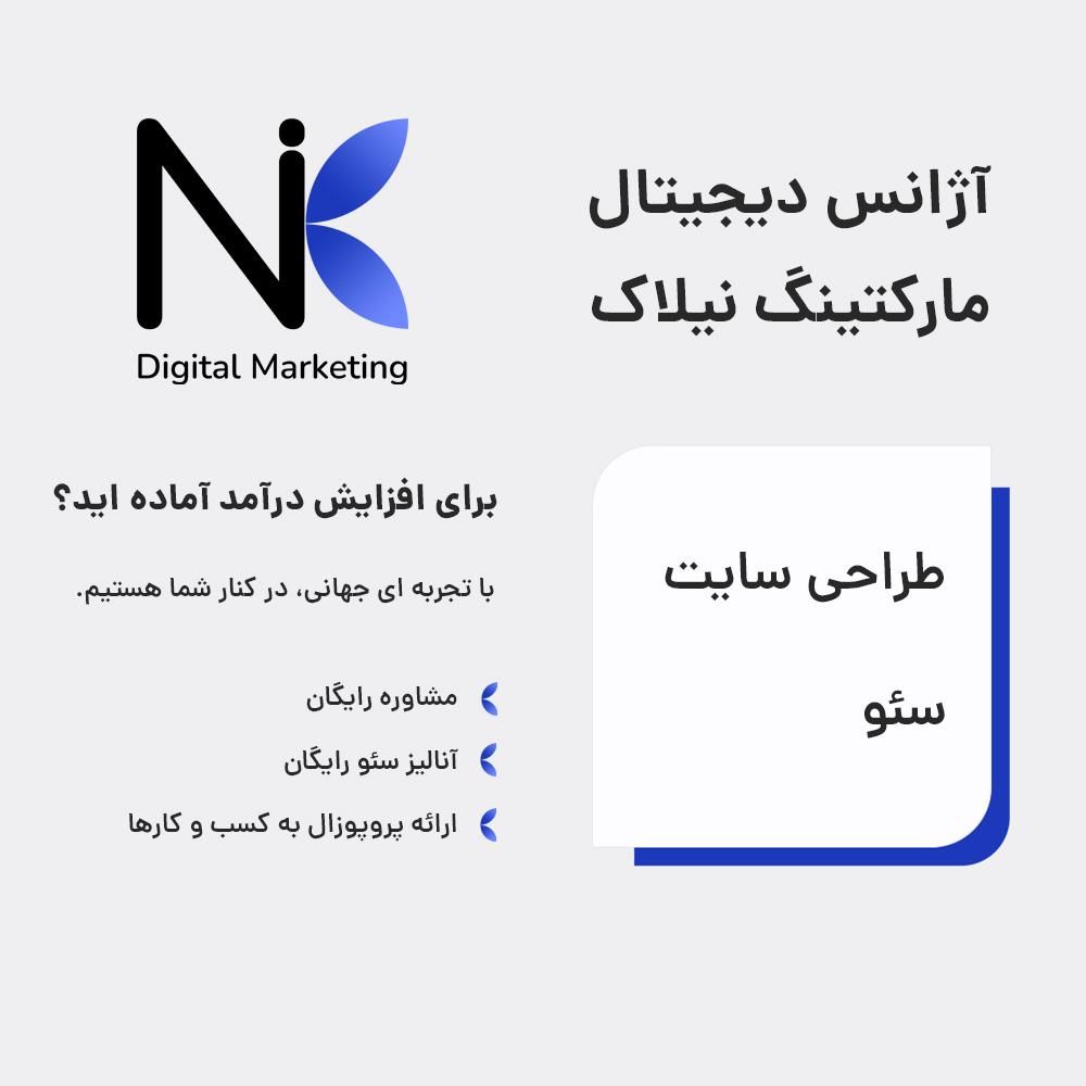 طراحی سایت و سئو دیجیتال مارکتینگ نیلاک|خدمات رایانه‌ای و موبایل|قزوین, |دیوار