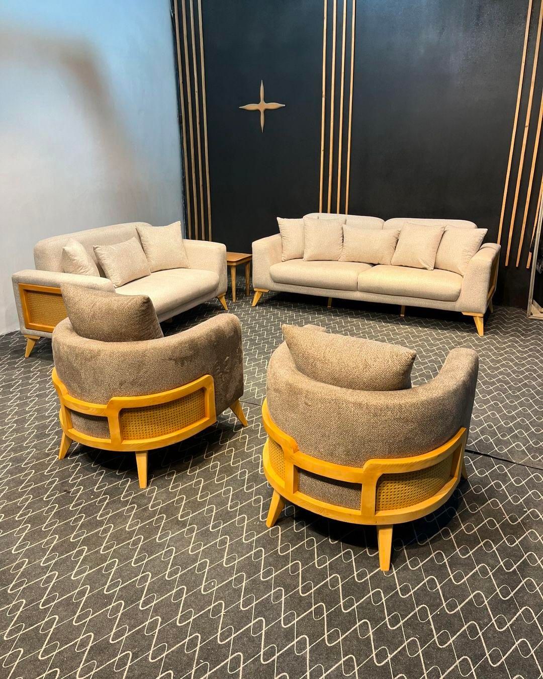 مدل مینیمال حصیری|مبلمان خانگی و میز عسلی|خمینی‌شهر, |دیوار