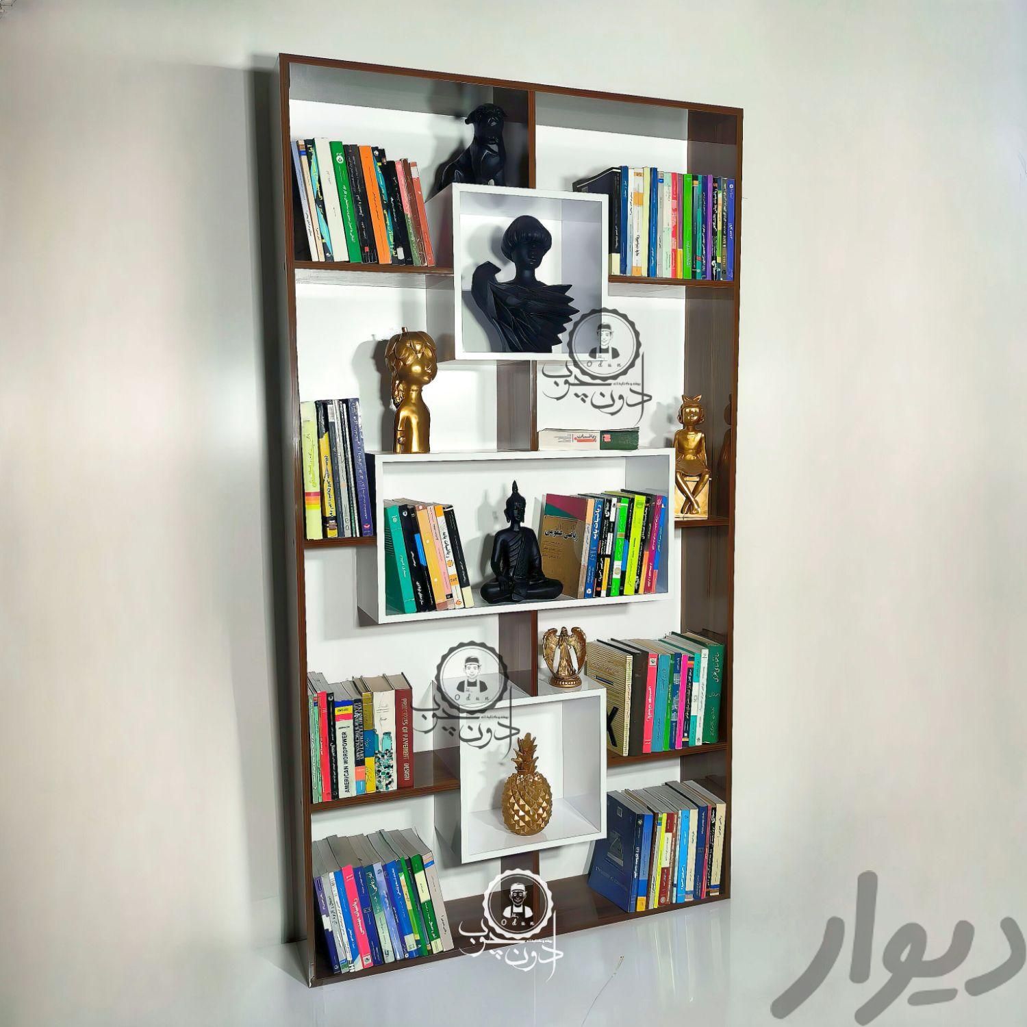 بوفه و کتابخانه مدل ترانه|کتابخانه، شلف و قفسه‌های دیواری|تبریز, |دیوار