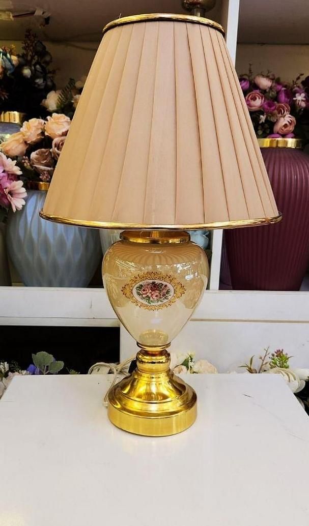 آباژور رومیزی گل دار|چراغ خواب و آباژور|قم, بنیاد|دیوار