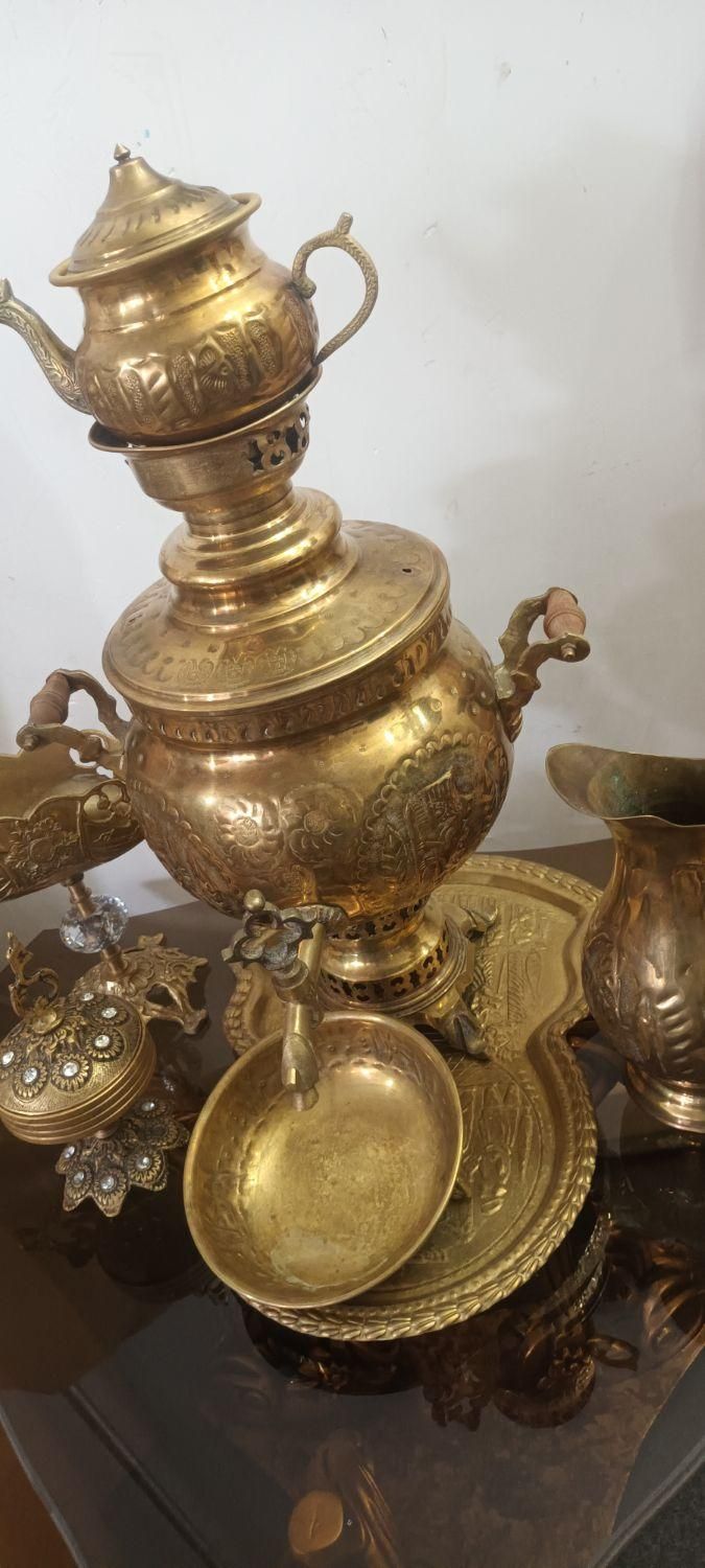 سماور برنج یا برنز اصل|سماور، چای‌ساز، قهوه‌ساز|تبریز, |دیوار