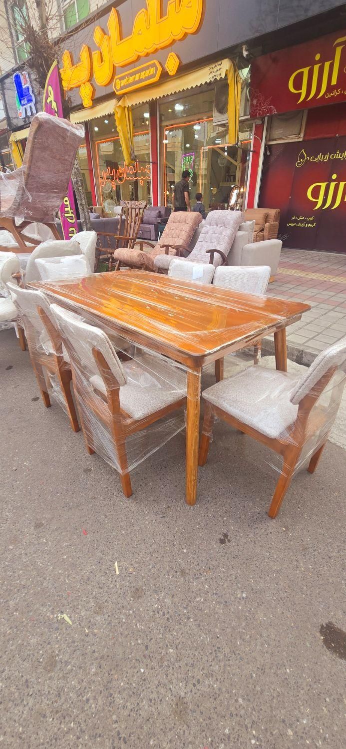 میز و صندلی چوب|میز و صندلی غذاخوری|رشت, رودبارتان|دیوار