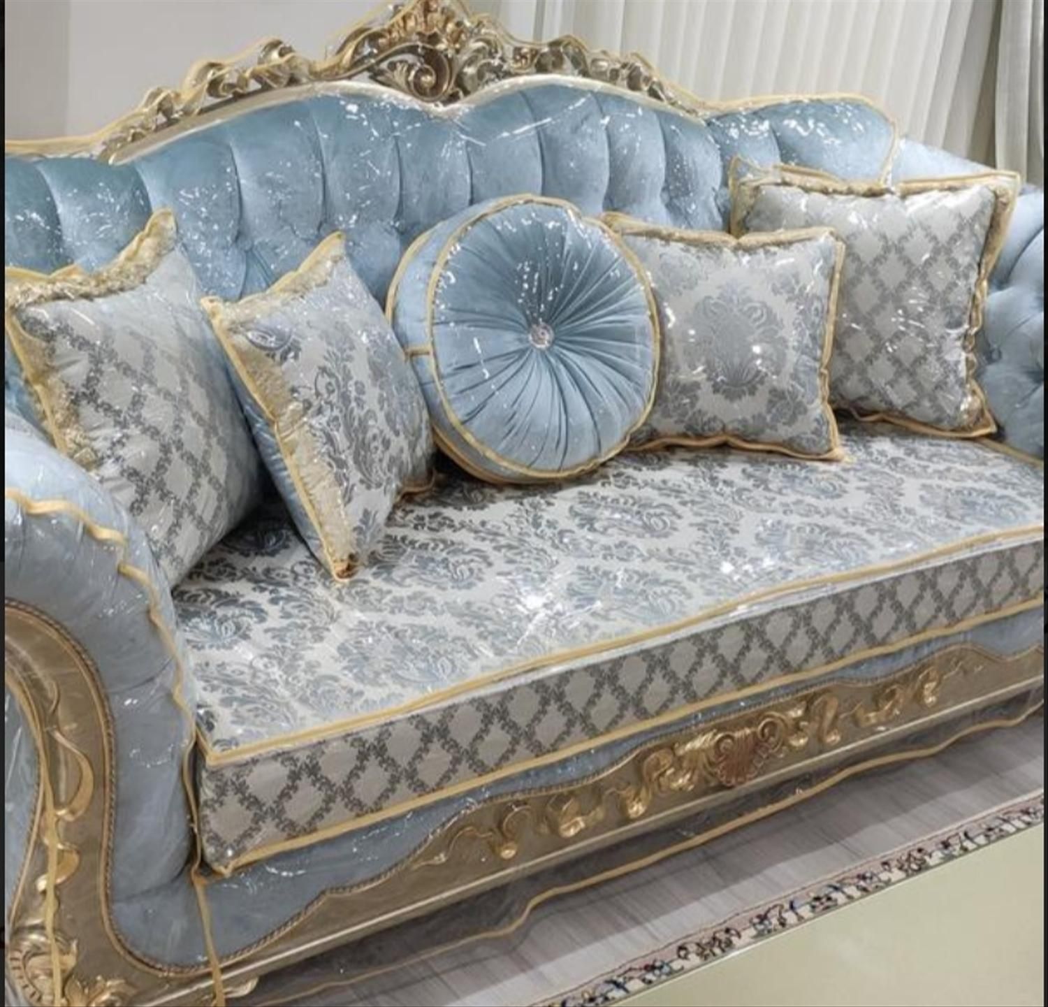 کاور مبل ژله ای طلقی پارچه ای|مبلمان خانگی و میز عسلی|اهواز, زیتون کارمندی|دیوار