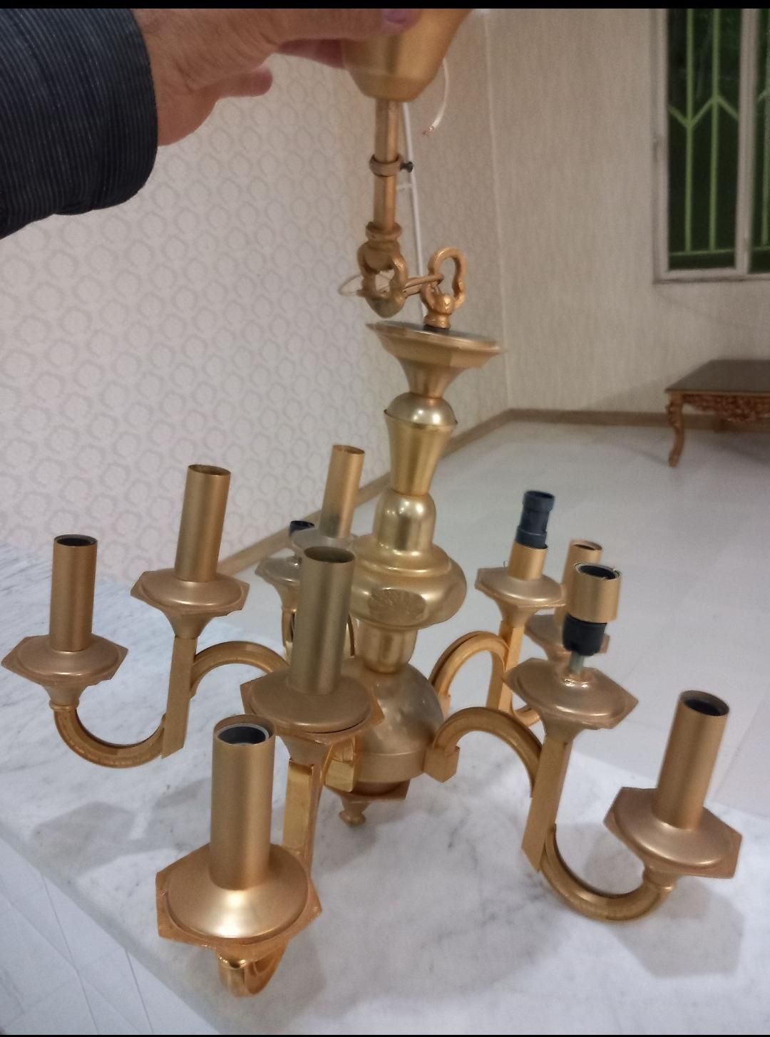 فروش و خریدار لوستر خریدار لوستر برنزی|لوستر و چراغ آویز|کرج, شاهین‌ویلا|دیوار