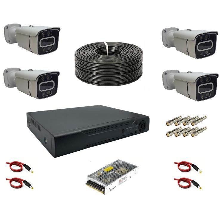 پکیج ۴ تایی با نصب دید درشب رنگی|دوربین مداربسته|گرگان, |دیوار