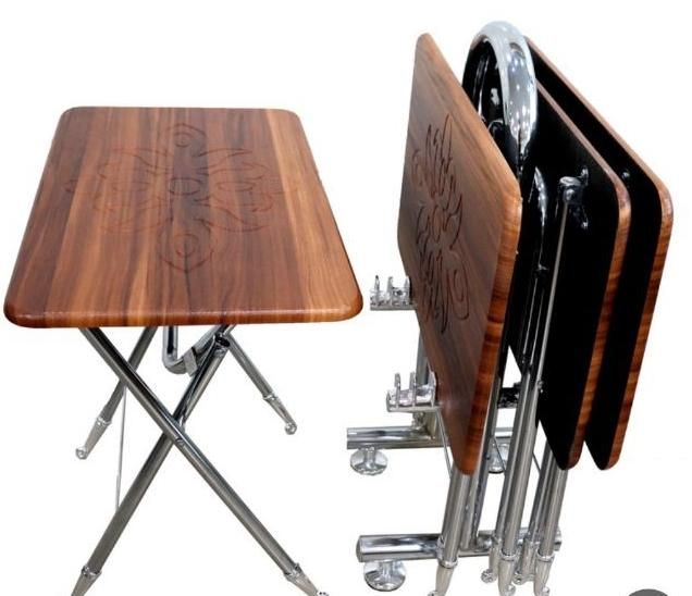 میزجلومبلی عسلی تاشو چمدانی پایه فلزی جلو مبلی|مبلمان خانگی و میز عسلی|یزد, |دیوار