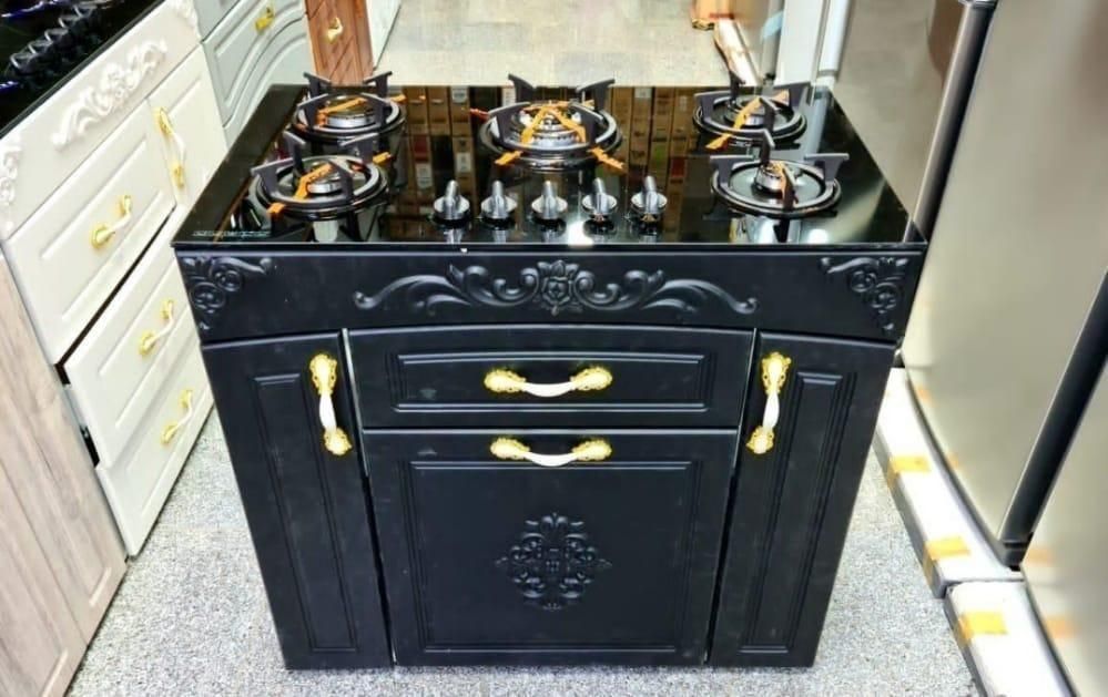 اجاق گاز بدنه ام دی اف صحفه شیشه تکنو جنرال|اجاق گاز و لوازم برقی پختوپز|پرند, |دیوار