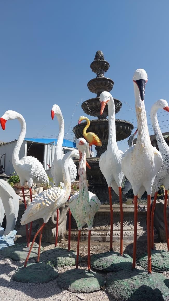 مجسمه تندیس حیوانات محوطه بتنی فایبرگلاس|مجسمه، تندیس، ماکت|آبادان, |دیوار