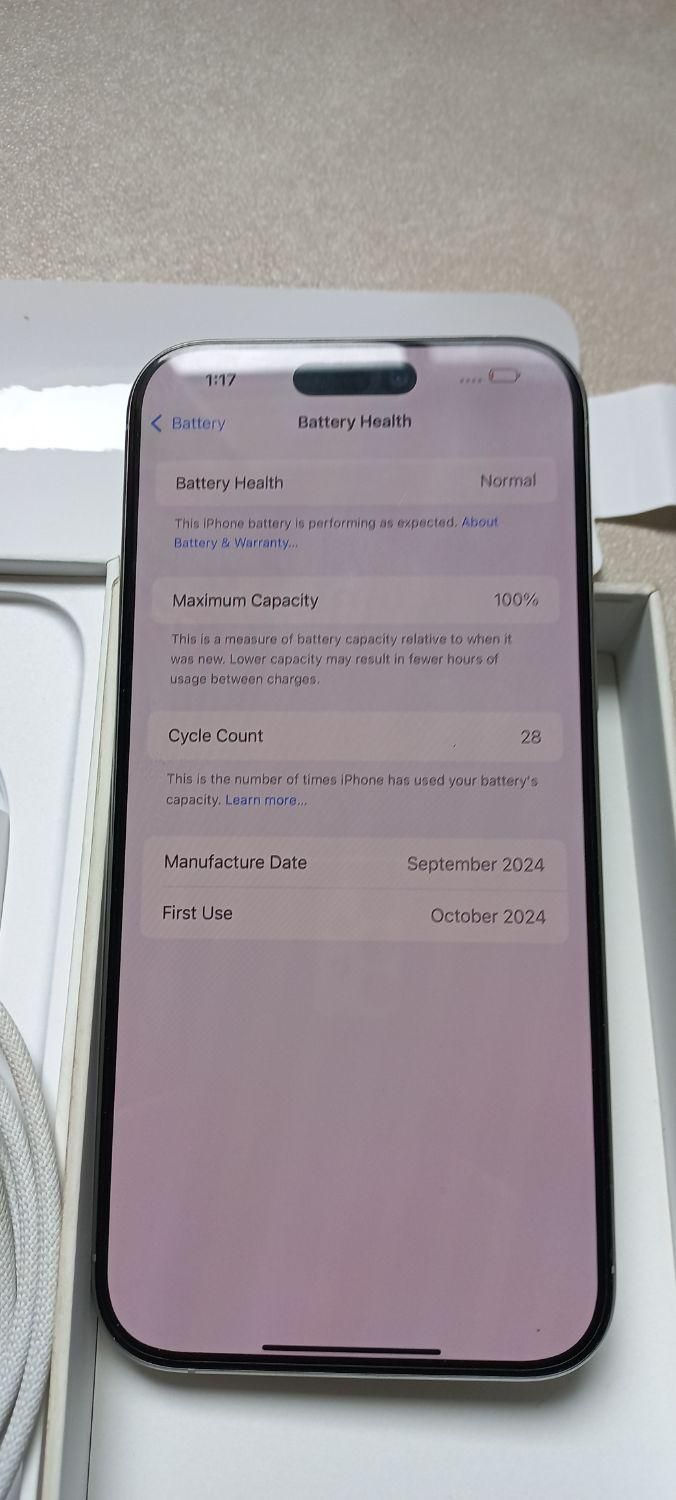 اپل iPhone 16 Pro Max با حافظهٔ ۲۵۶ گیگابایت|موبایل|رامسر, |دیوار