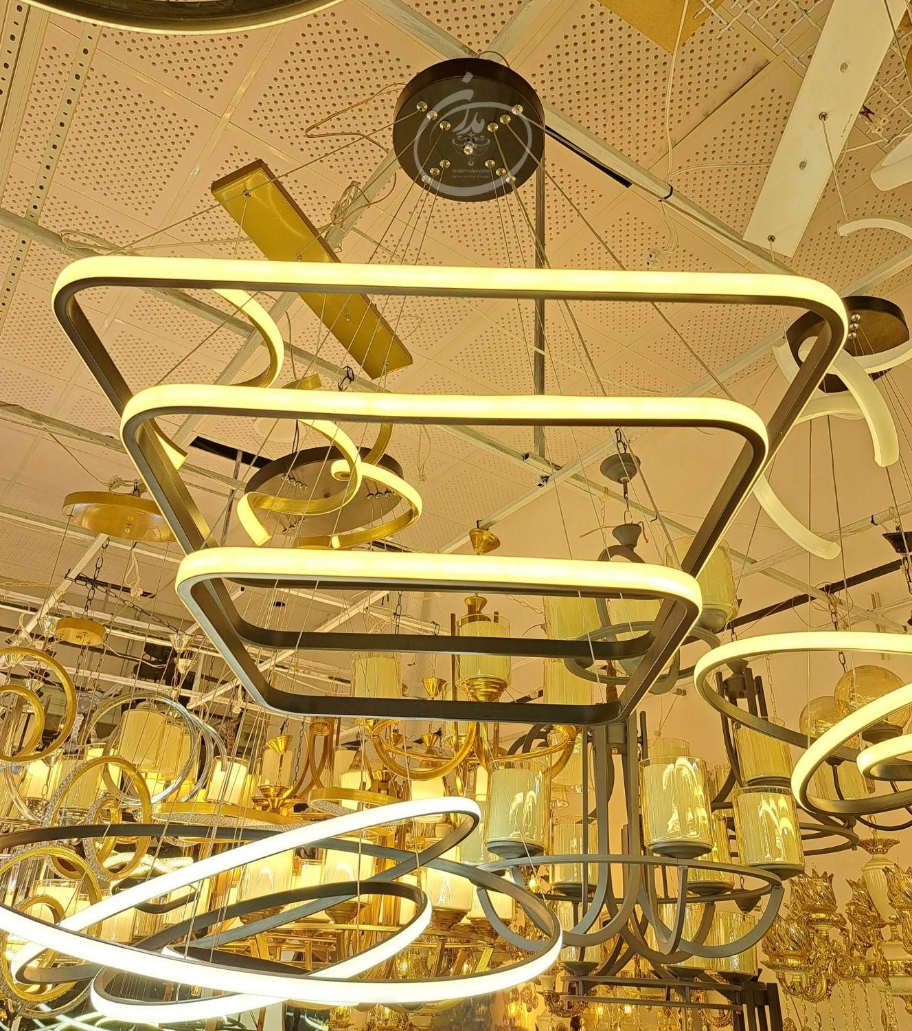 لوستر اس ام دی مربع|لوستر و چراغ آویز|مشهد, شهرک رازی (شهرک غرب)|دیوار