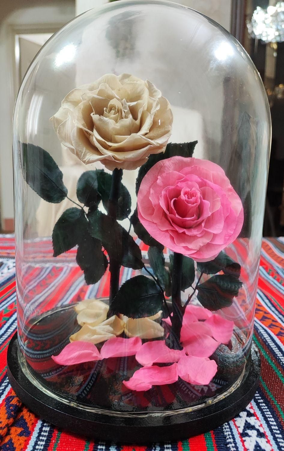 رز جاودان اکستریم سایز، داخل گوی شیشه ای|گل مصنوعی|تهران, شهرک فردوس|دیوار
