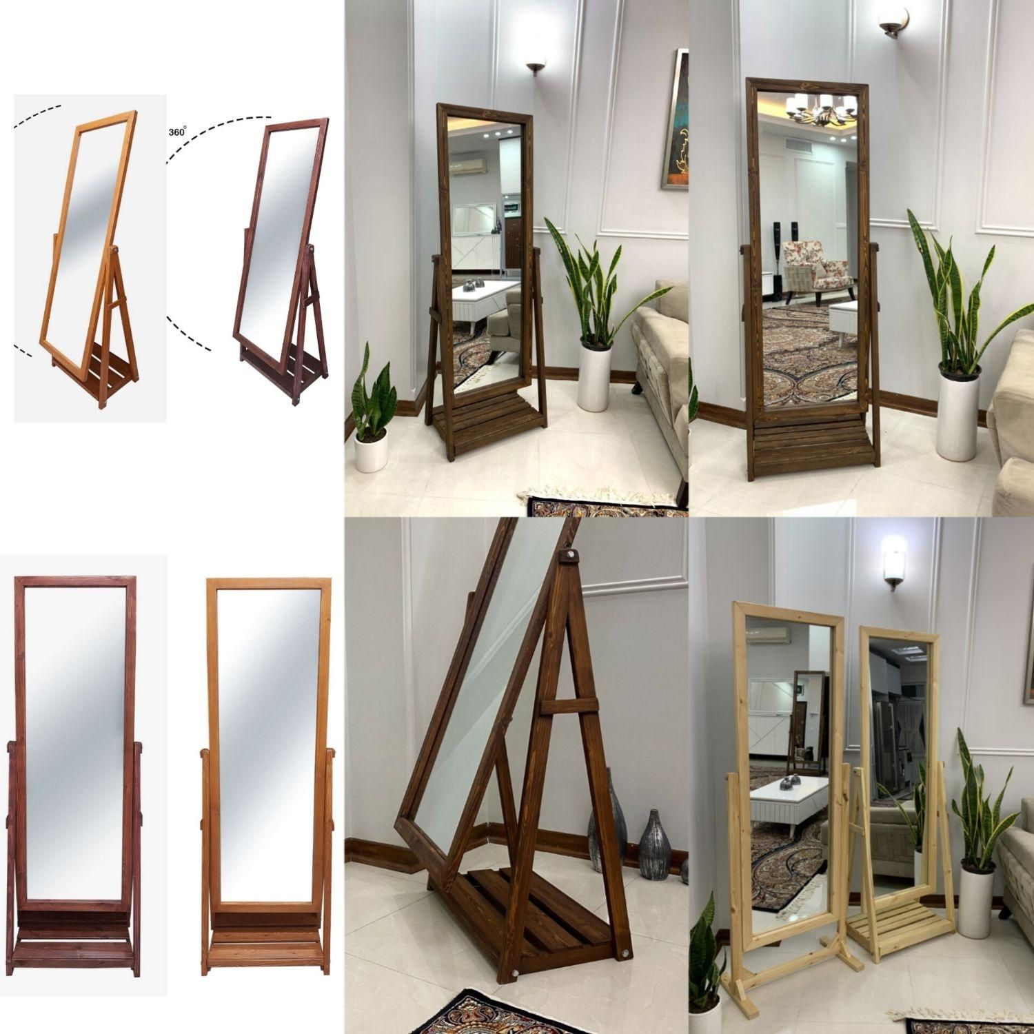 آینه قدی چوب روسی کد ۲۲۰ قهوه ای مزون سالنی|آینه|تهران, سعادتآباد|دیوار