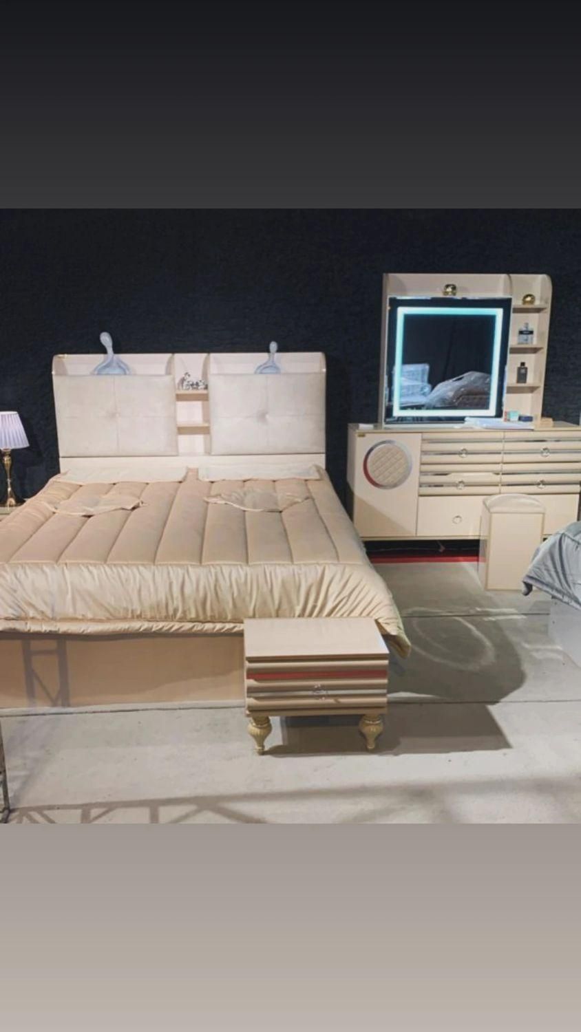 سرویس خواب دونفره مدل روماک|تخت و سرویس خواب|دزفول, |دیوار