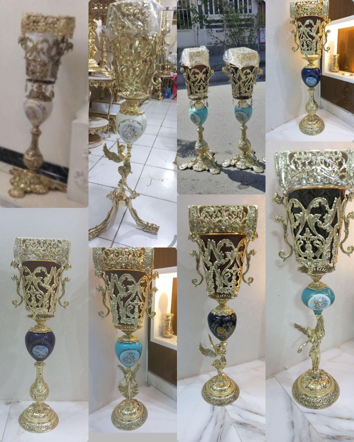 سطل زباله برنجی برنزی تزئینی برنز آلیاژ کنارسالنی|لوازم نظافت|مشهد, ابوذر|دیوار