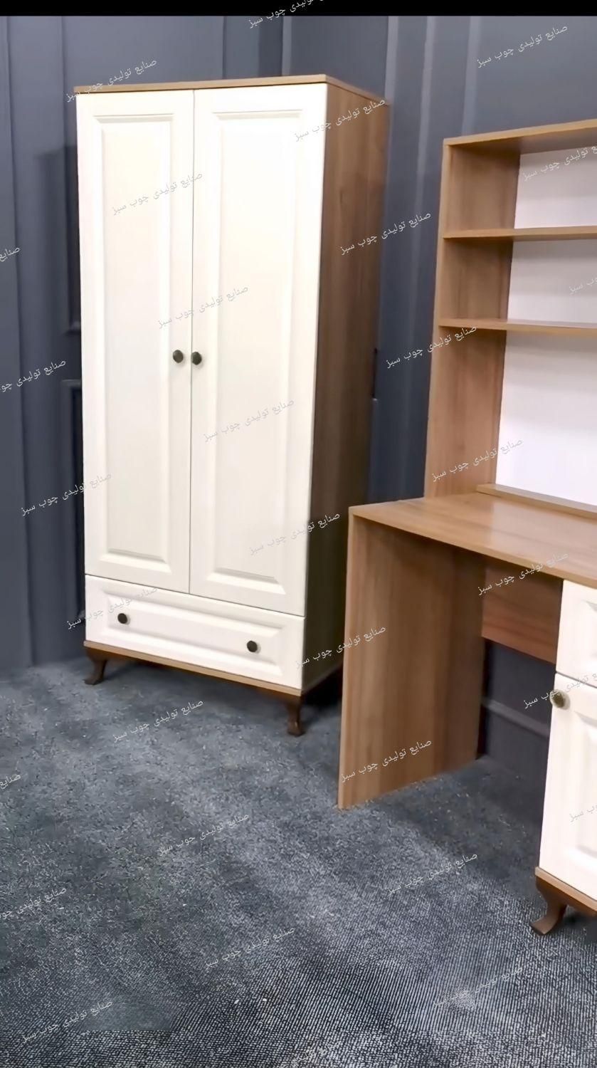 سرویس تخت یکنفره زیبای مدل آلیس|تخت و سرویس خواب|قروه, |دیوار