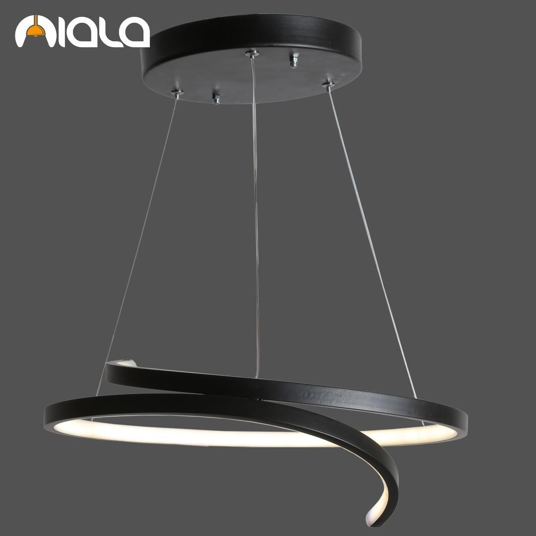 لوستر/مدرن با ریموت دایره منحنی کدL5019 برند نیالا|لوستر و چراغ آویز|مشهد, توس (بلوار توس)|دیوار