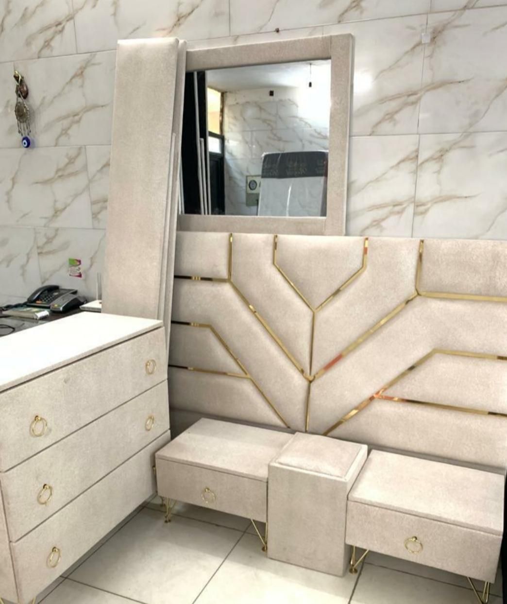 سرویس خواب پارچه ای|تخت و سرویس خواب|ایلام, |دیوار