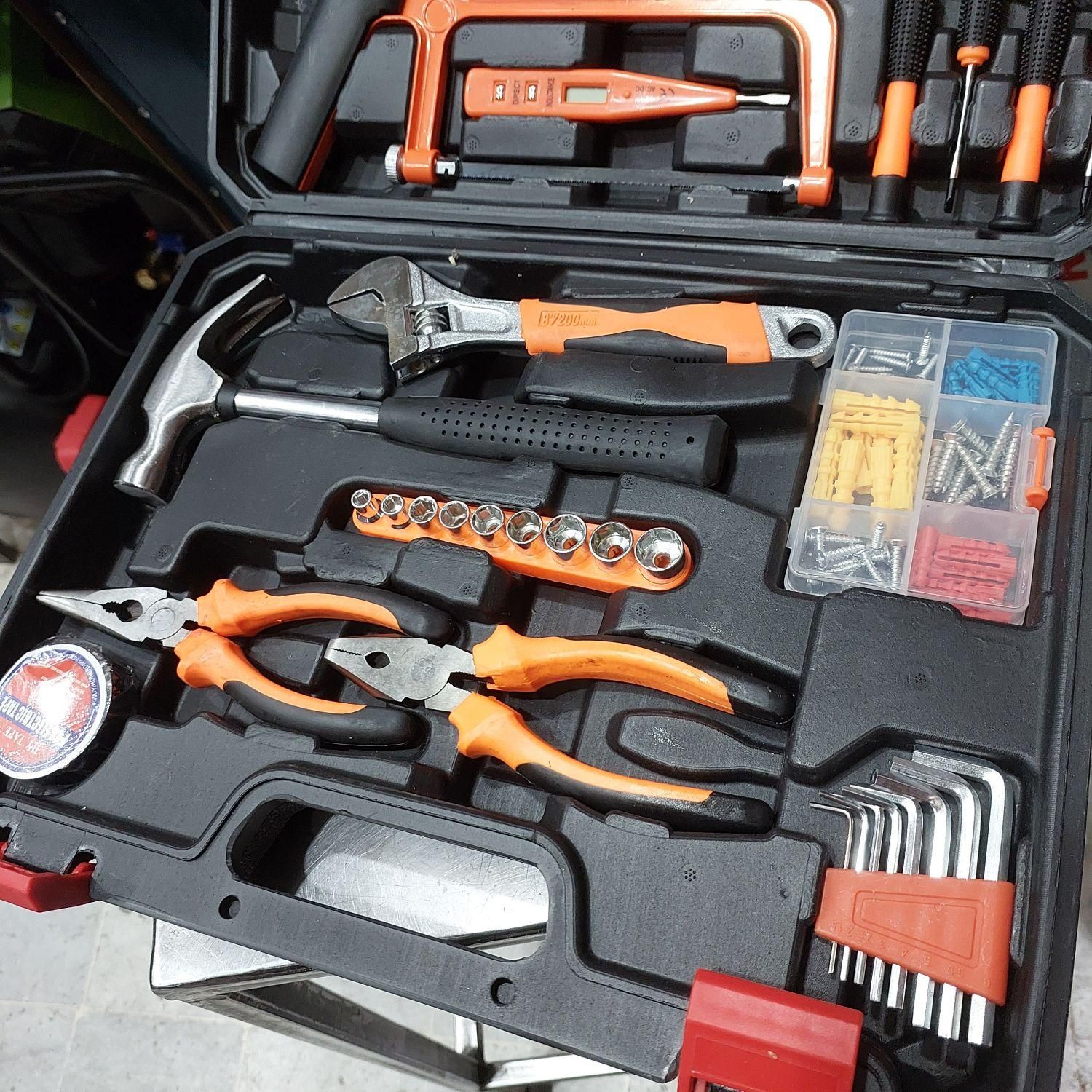 پک کامل جعبه ابزار با جعبه نشکن|ابزارآلات|شیراز, بازار|دیوار