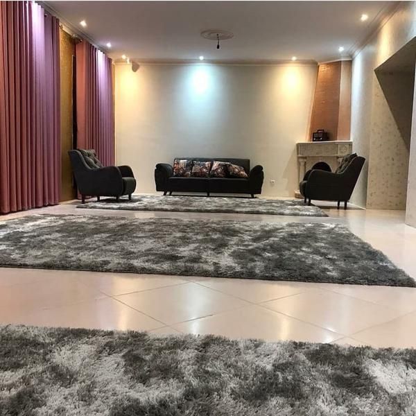 فرش شگی پرز بلند سه بعدی رنگ دودی|فرش|تهران, امین حضور|دیوار