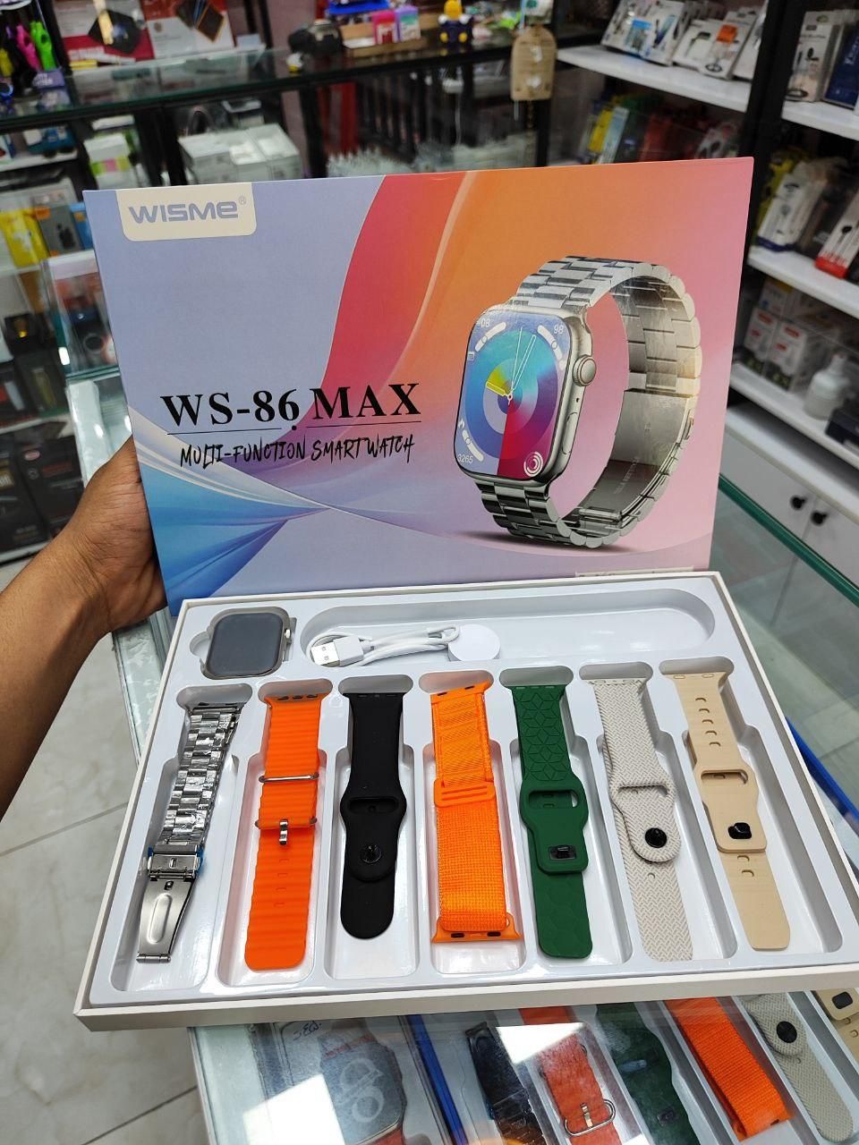 ساعت هوشمند اورجینال ws89max دارای 7بند|لوازم جانبی موبایل و تبلت|مشهد, طلاب|دیوار