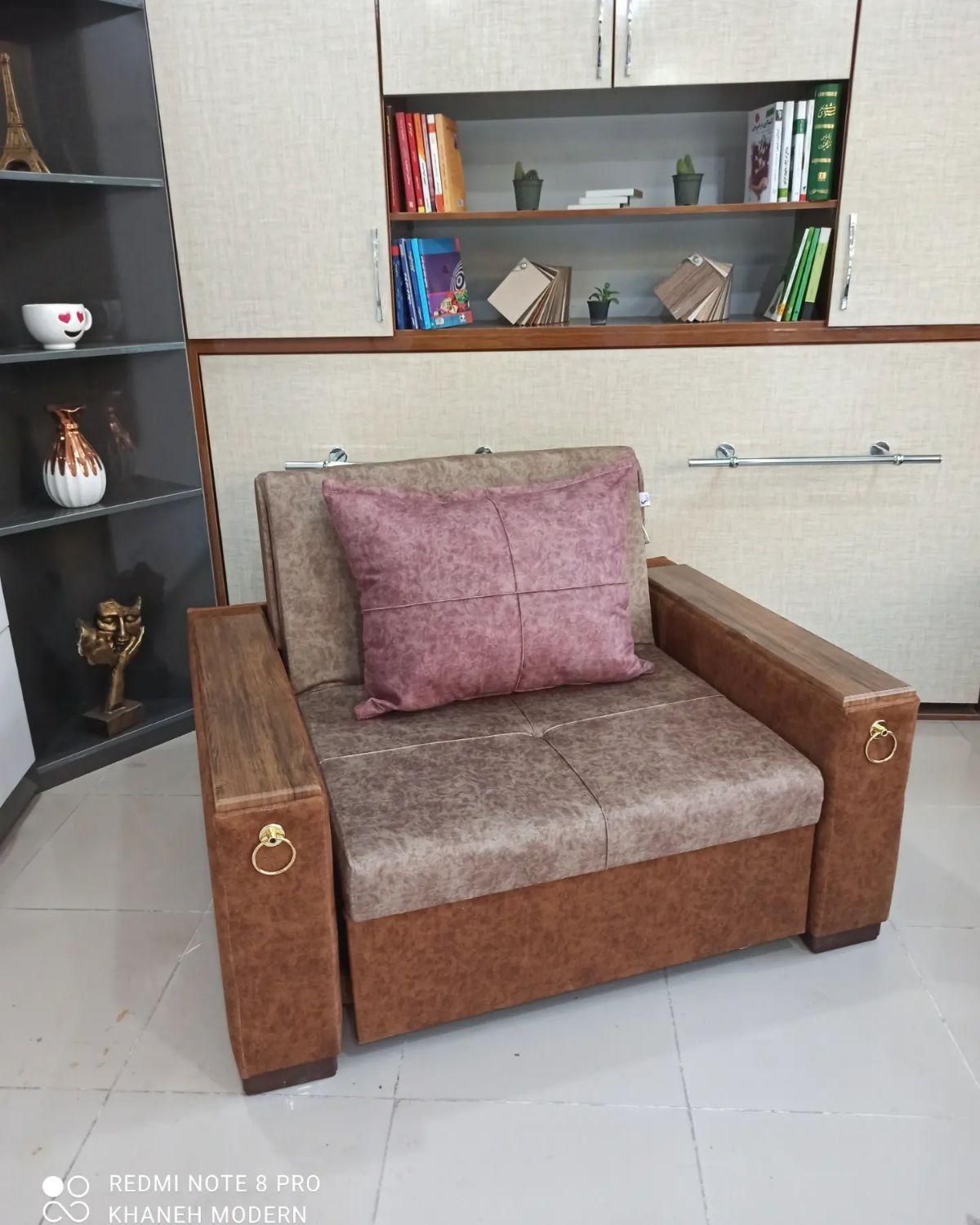 مبل تختخوابشو بدنه استیل/تختشو یکنفره صادراتی/کمجا|مبلمان خانگی و میز عسلی|کرمانشاه, |دیوار