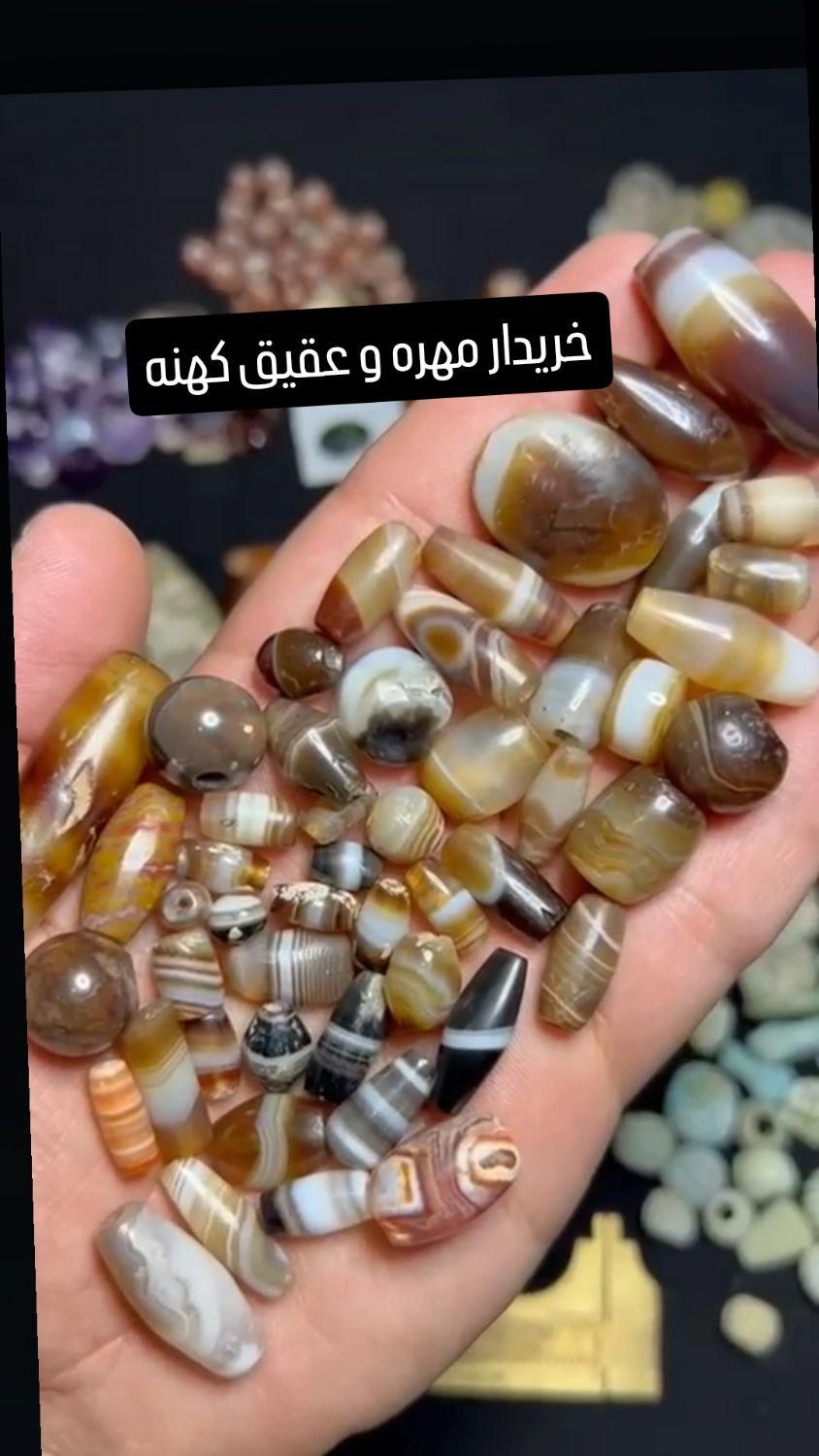 مهره و سنگ کهنه انگشتر خطی|کلکسیون اشیاء عتیقه|اردبیل, |دیوار