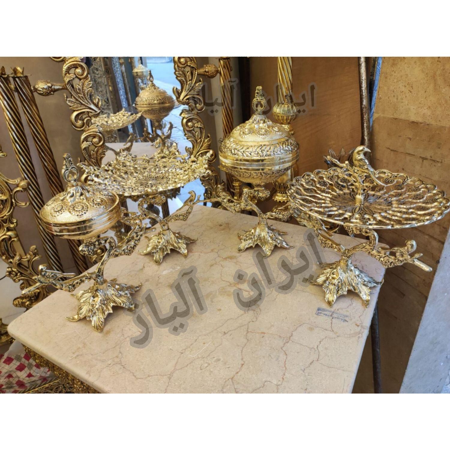 ظروف پذیرایی کنارسالنی میز سطل برنجی|صنایع دستی و سایر لوازم تزئینی|مشهد, طلاب|دیوار