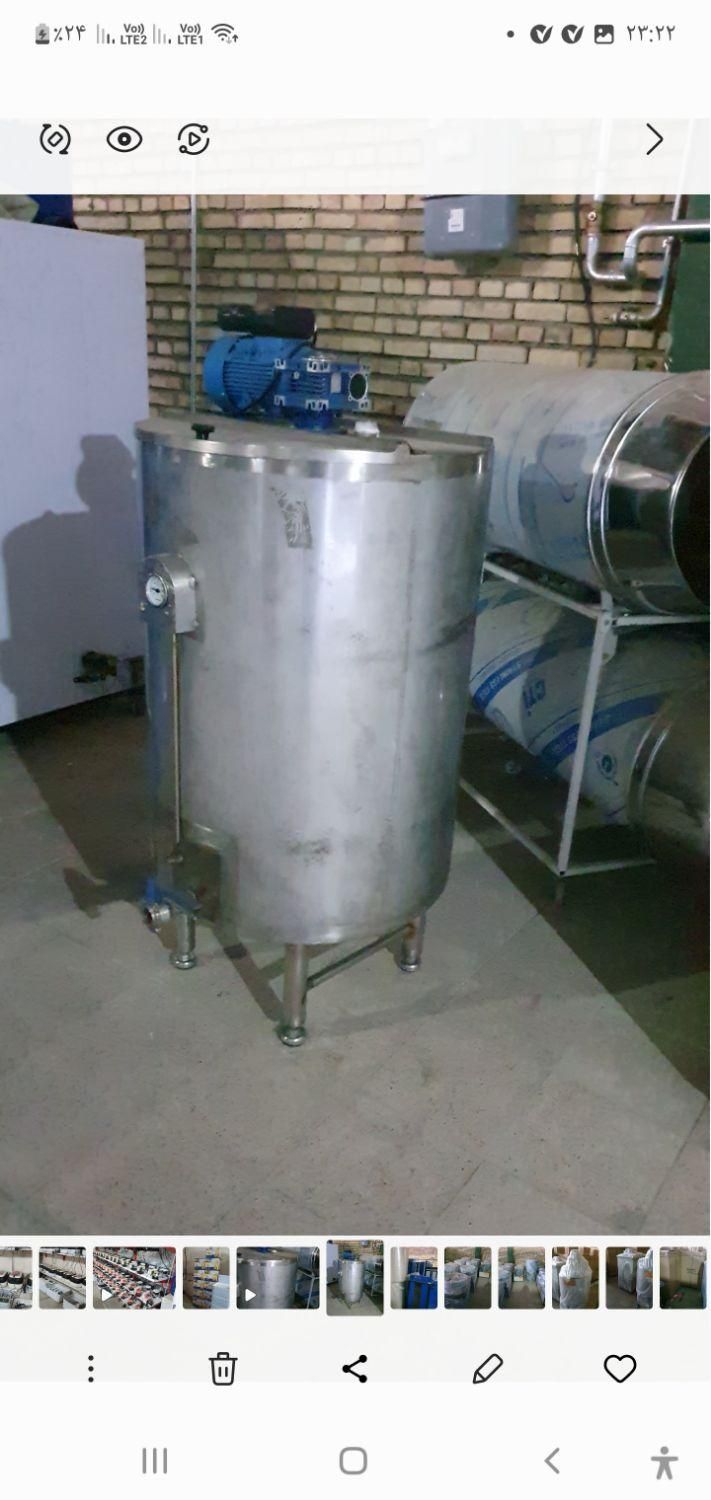 *دیگ پروسس تانک مخزن استیل پاتیل شیر گاوداری رب|فروشگاه و مغازه|مشهد, توس (بلوار توس)|دیوار