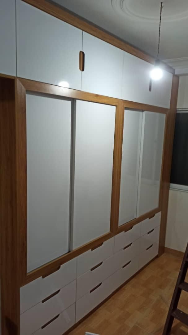 تخته جادار دوطبقه کابینت کد ۱۲۶۷|جاکفشی، کمد، دراور|رشت, بلوار گیلان|دیوار