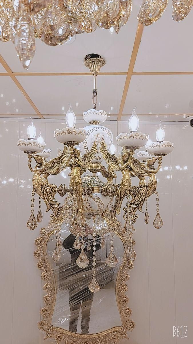 لوستر سرامیکی برنز|لوستر و چراغ آویز|کرج, حصارک بالا|دیوار