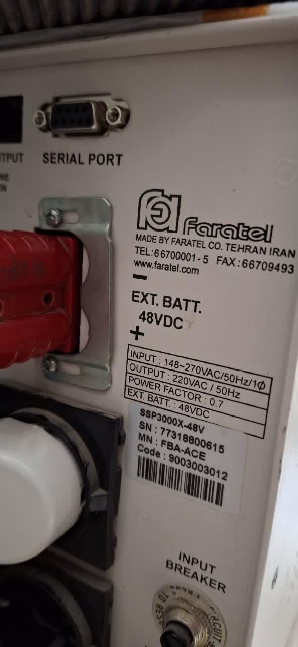 ups 3kv یو پی اس فاراتل ، Faratel ssp3000|سایر لوازم برقی|اصفهان, آبشار|دیوار