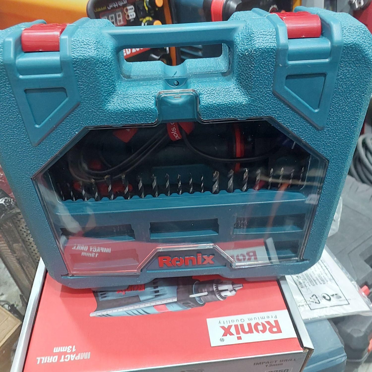 دریل رونیکس چکشی با کیف و مته 2250k|ماشینآلات صنعتی|شیراز, بازار|دیوار
