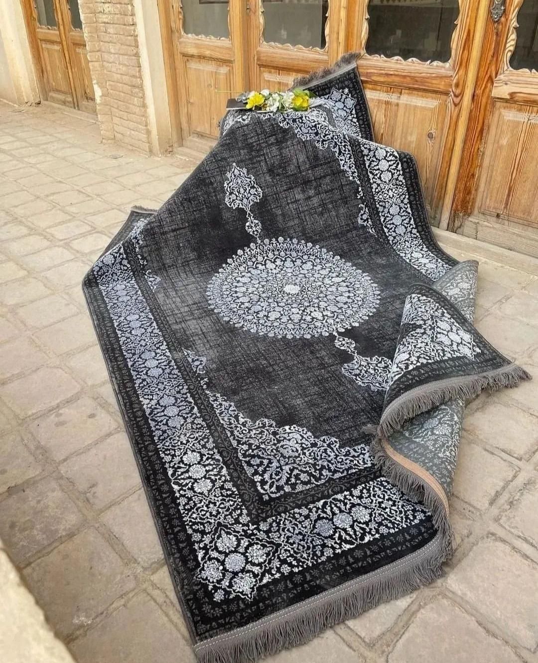 فرش کیمیا زغالی سبک مدرن ۷۰۰شانه ۶و۹و۱۲ متری|فرش|قم, باجک دو|دیوار