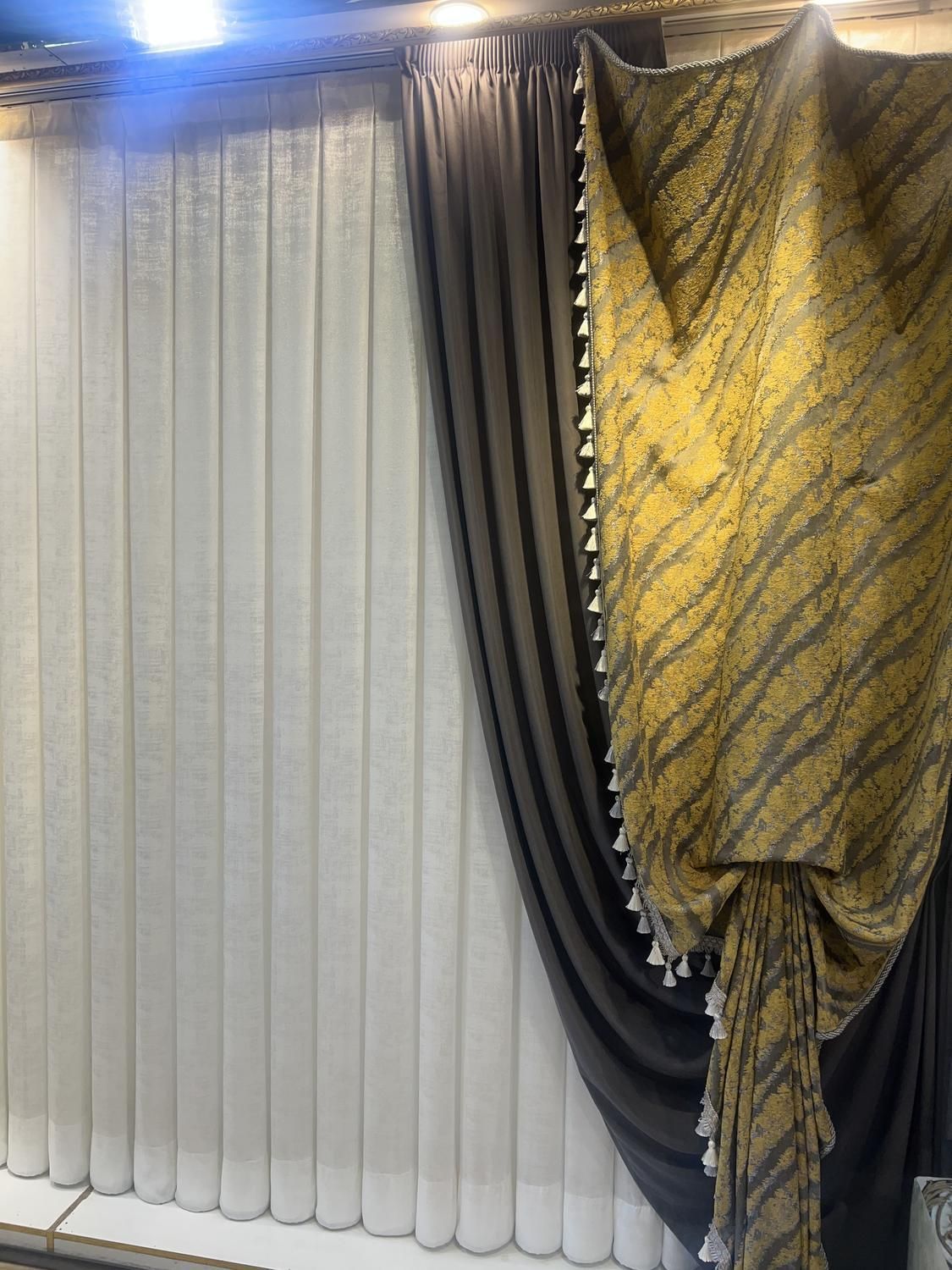 پرده تور پتینه ضخیم ترک ( بدون آستری)|پرده، رانر، رومیزی|مشهد, آزادشهر|دیوار