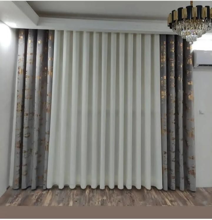 پرده حریر با شال طلاکوب ترک (آپادانا آریاشهر )|پرده، رانر، رومیزی|کرمانشاه, |دیوار