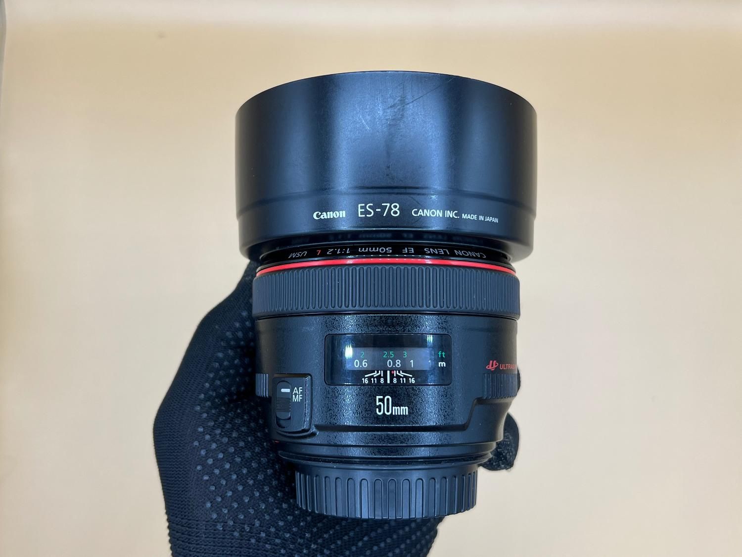 لنز دوربین canon 50 mm 1.2 L بسیار تمیز|دوربین عکاسی و فیلم‌برداری|رشت, بازار|دیوار