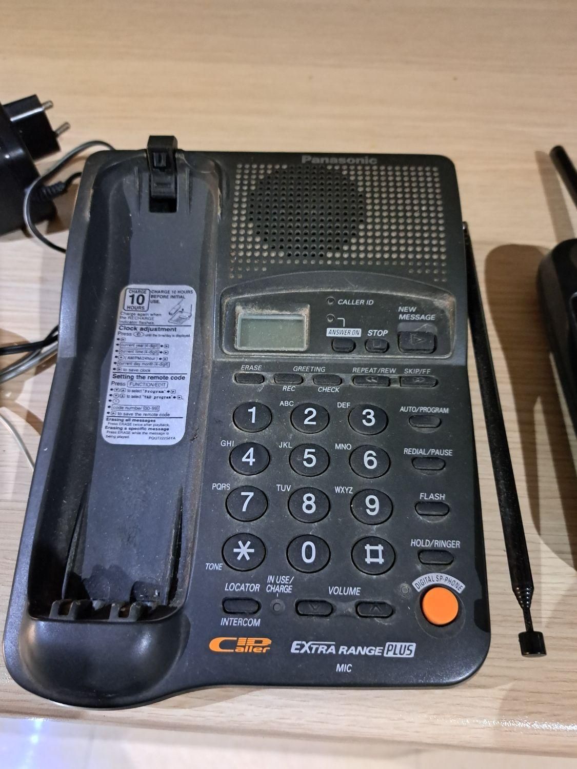 تلفن بیسیم رو میزی پانا سونیک kx1232jxb|تلفن رومیزی|رشت, گلسار|دیوار