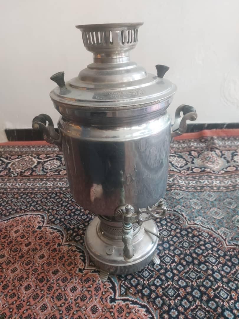 سماور کاملا سالم برنجی قدیمی گازی و نفتی در حد نو|سماور، چای‌ساز، قهوه‌ساز|اردبیل, |دیوار