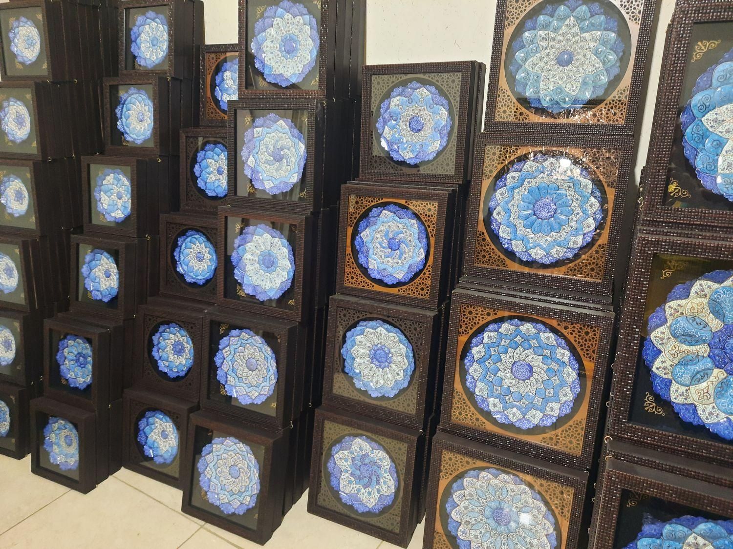 میناکاری بشقاب ۱۶س مشبک|صنایع دستی و سایر لوازم تزئینی|اصفهان, ماشاده (رهنان)|دیوار